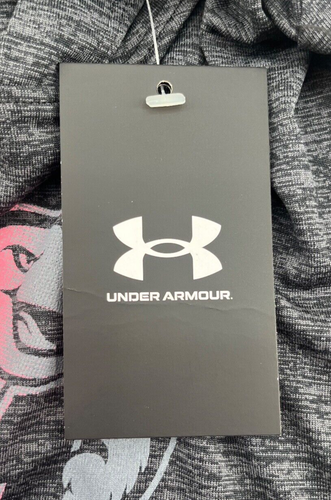 NEW Maryland Terrapins UMD Under Armour UA Gray LS Hooded Shirt Youth Girl's M - Picture 8 of 9
