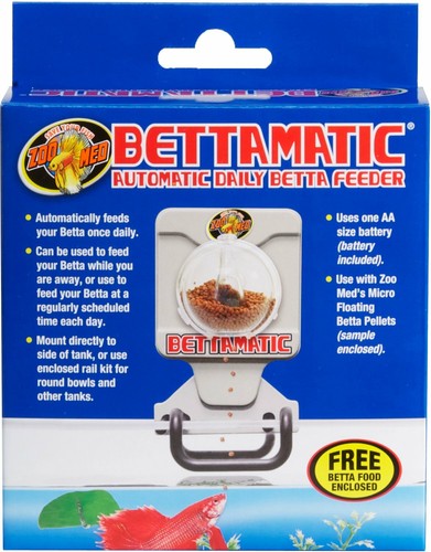 Zoo Med Bettamatic Automatic Daily Betta Fish Food Feeder, White* - Bild 1 von 3