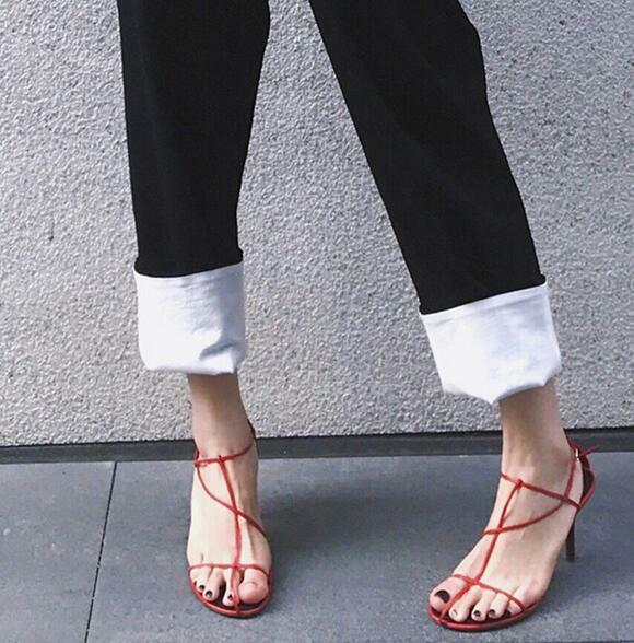 Roman para mujeres Sandalias Stilettos Tacón alto puntera abierta Hebilla Charol zapatos Hot G6 Roman para mujeres Sandalias Stilettos Tacón alto puntera abierta Hebilla Charol zapatos Hot G6