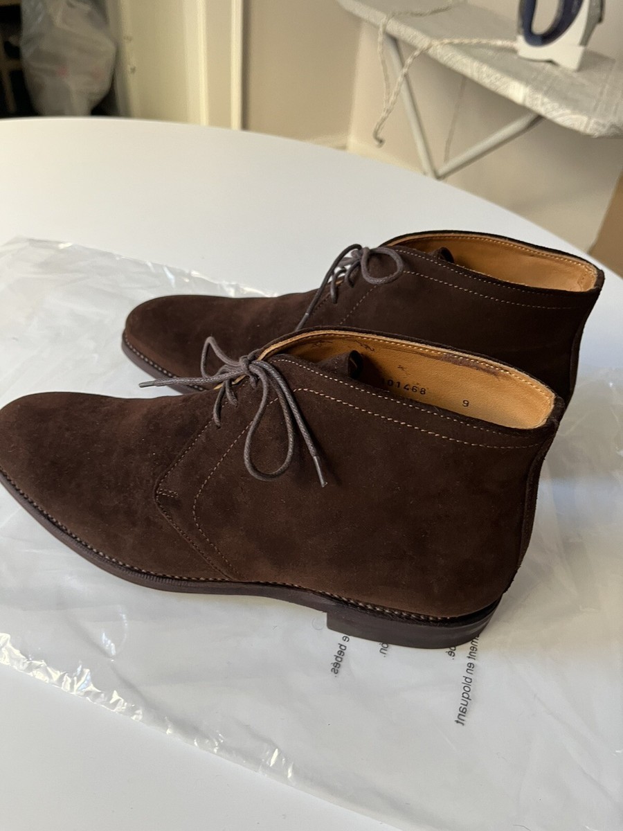 Meermin Men\'s Tan-Brown Leather Chukka Boots 101468 - BROWN SUEDE - E – Meermin Shoes - North America main image 2