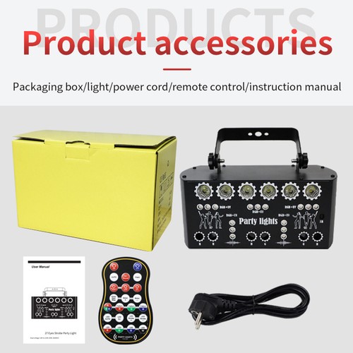 Pattern Projector Laser Stage Light LED RGB Party Show Light with battery 1EPv - Picture 4 of 16