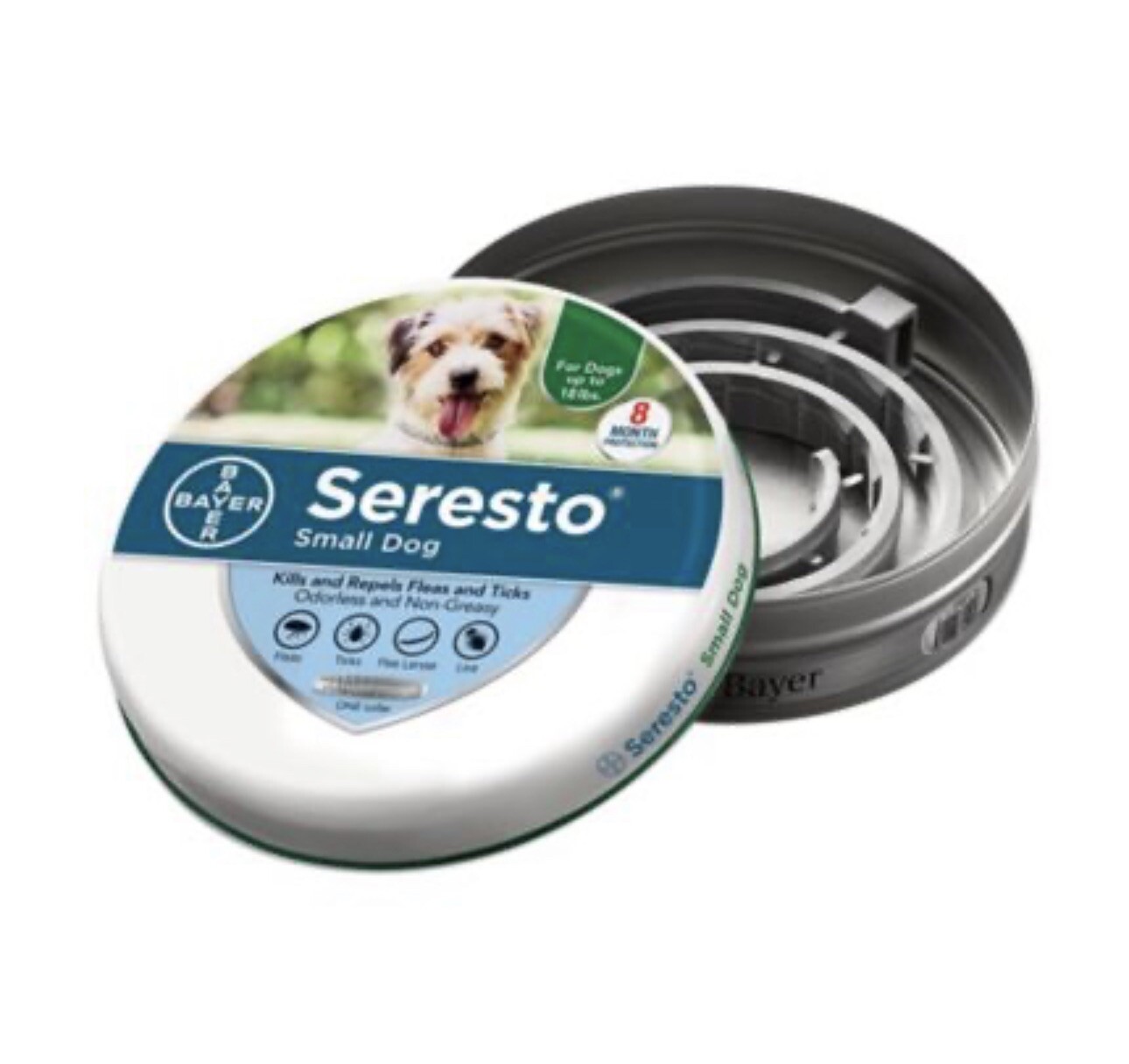 2 Packs Seresto Flea and Tick Collar for Small Dogs 8 Months Protection