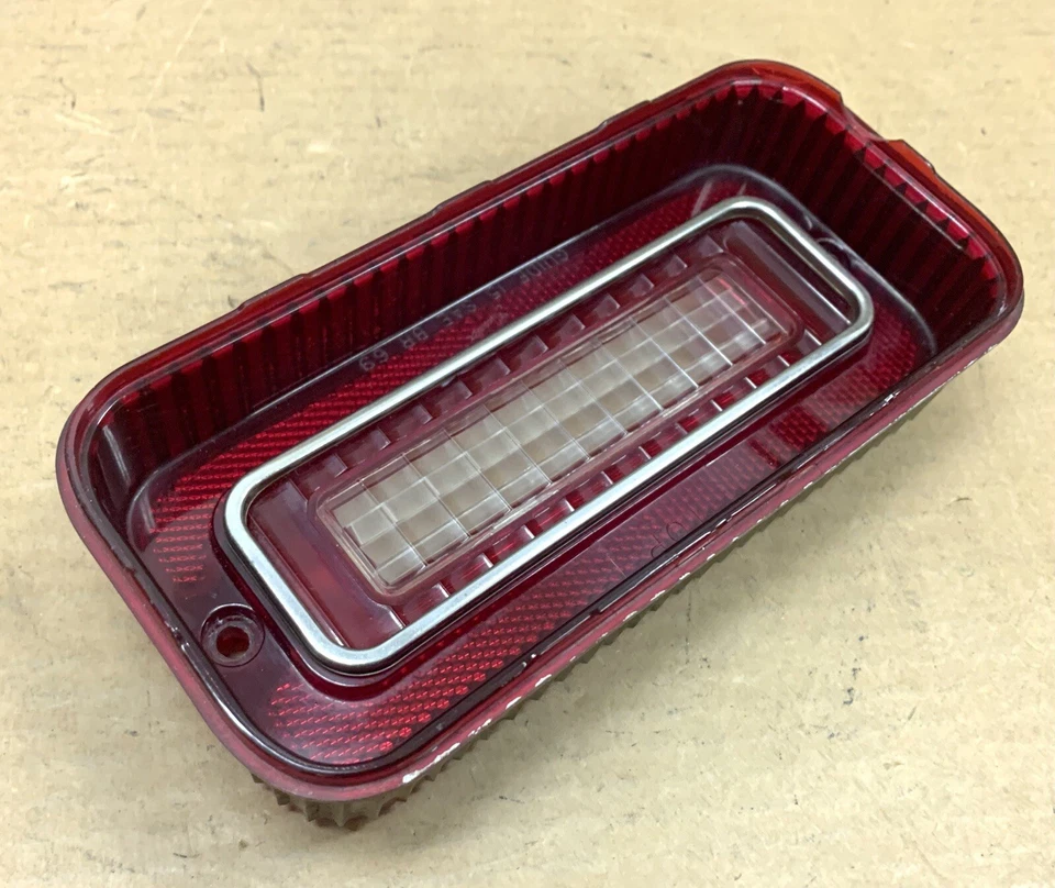 1969 Chevrolet Bel Air Biscayne Reverse Back Up Tail Light Lamp Lens - Image 4 of 4