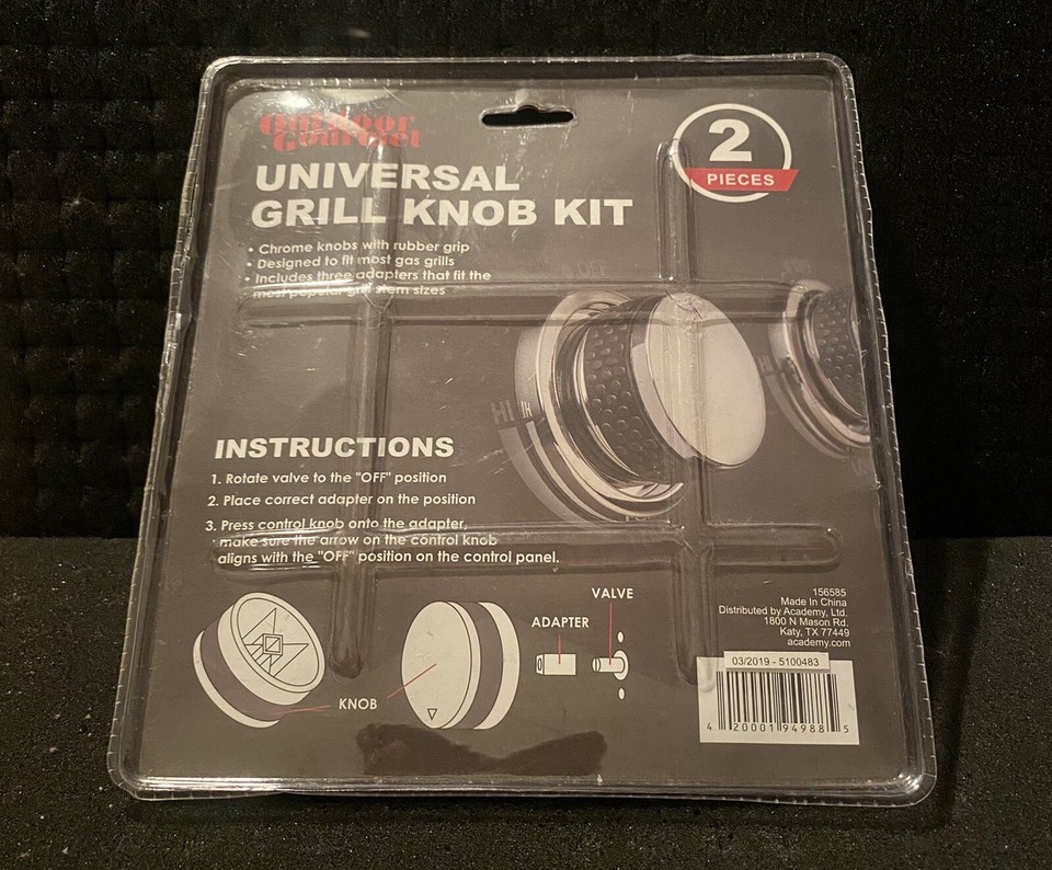 Outdoor Gourmet Grill Control Knobs 2 Pack, Universal Gas Grill Burner