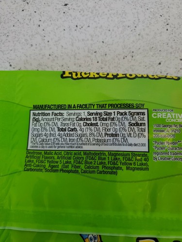 (2) Pucker Powder Sour Packs 18pcs. Blue Raspberry, Green Apple, Wild Cherry! - Picture 3 of 4