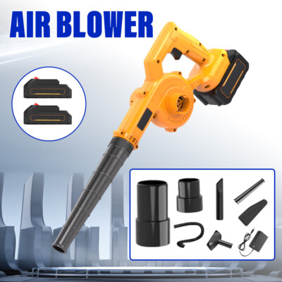 21V Leaf Blower Cordless 750W Handheld Electric Leaf Blower with 2 Batteries US