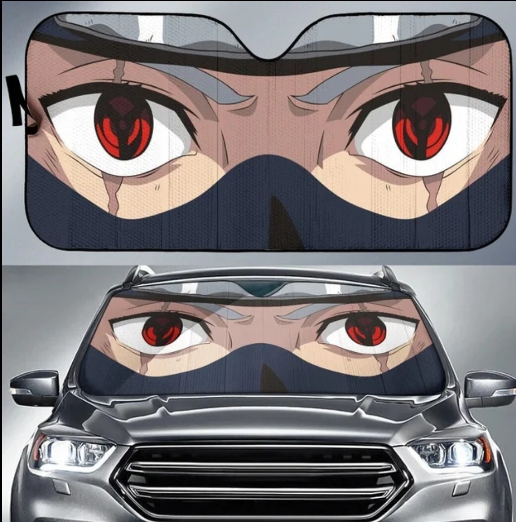 Pare soleil voiture Naruto Kakashi bloque la chaleur du pare-brise avant