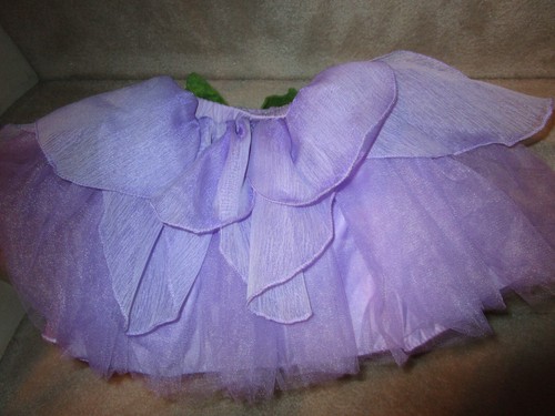 NEW POTTERY BARN HALLOWEEN PURPLE FLOWERED TODDLER WASHABLE COSTUME SIZE 3T - Picture 4 of 6