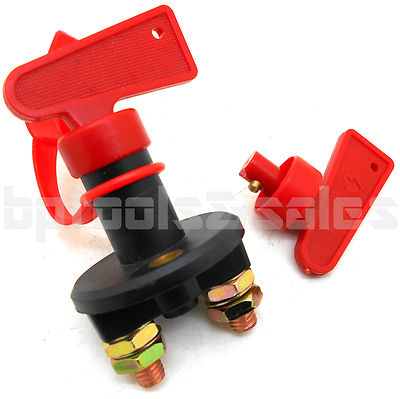 Battery Cut Off Disconnect Kill Switch w/ Removable Key Power Anti ...