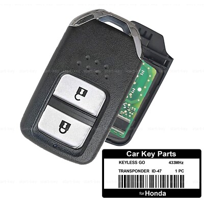 Funkschlüssel Schlüssel Keyless Go für Honda Jazz Civic CR-V Accord  City HR-V