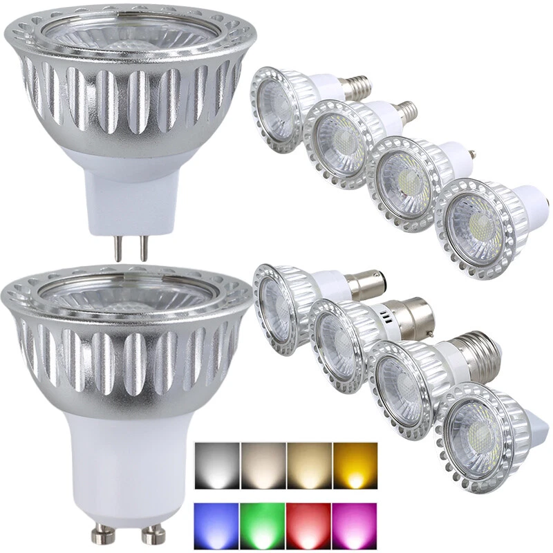5W GU10 MR16 Dimmable LED COB Spotlight Bulbs Lamp GU5.3 220V 240V 12V 24V AJ - Image 2 of 4