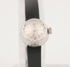 Montre Rolex Femme Modèle Déposé #1401 18K Cuir Cameleon Années 1950