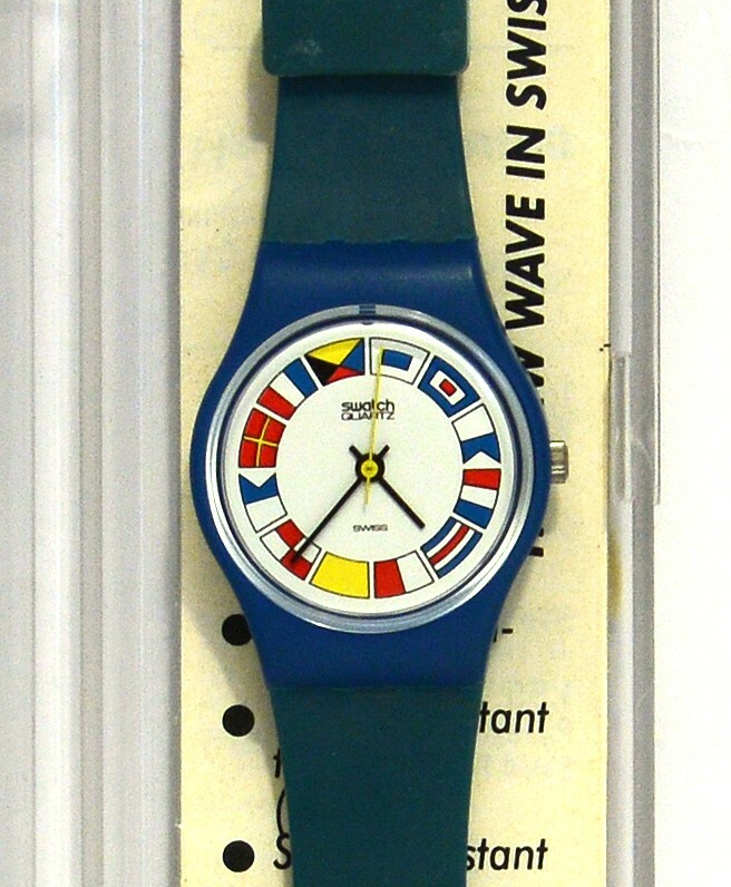 Montre Swatch Femme LS 101 vintage 12 Flags originale de 1984 neuve