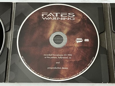 FATES WARNING parallels 2枚組 CD+DVD Fates Warning Parallels 2 CD/DVD Digipak EXPANDED EDITION w