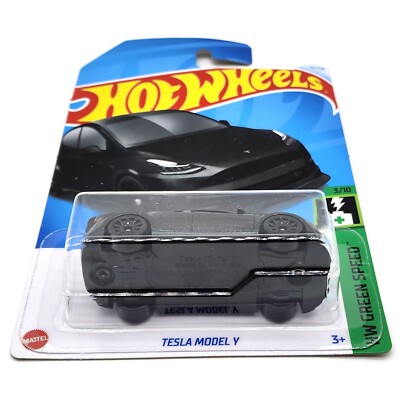 HOT WHEELS - Tesla Model Y - 2024 - 15/250 - HW Green Speed 3/10 - Bleu