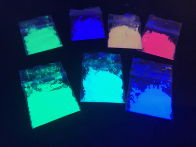 NEW  BLACK LIGHT ACTIVATED PIGMENT NEON various color