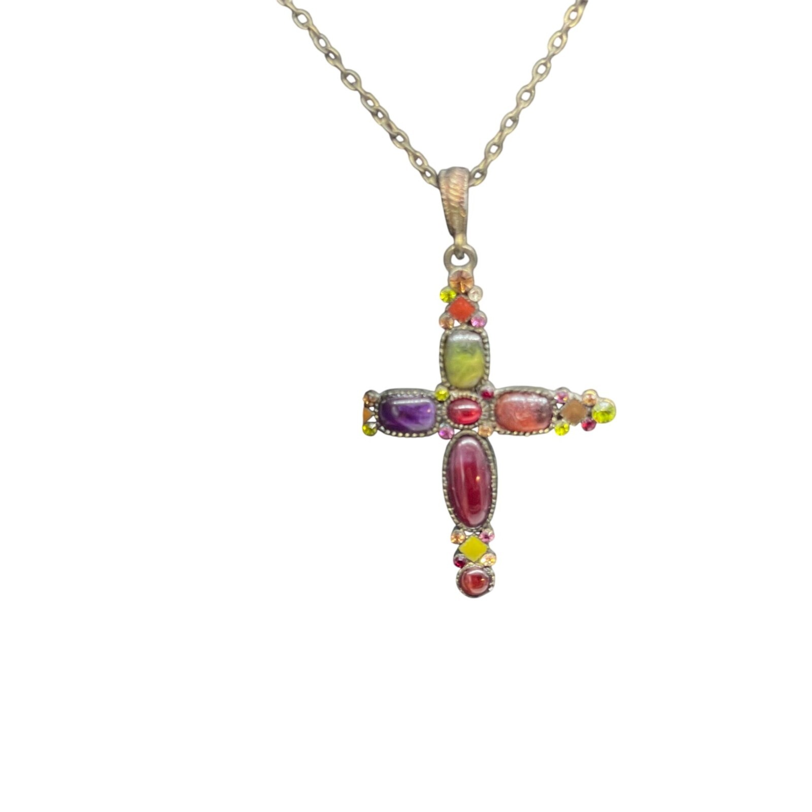 Premier Design Multicolor Rhinestone Crystal Cros… - image 4