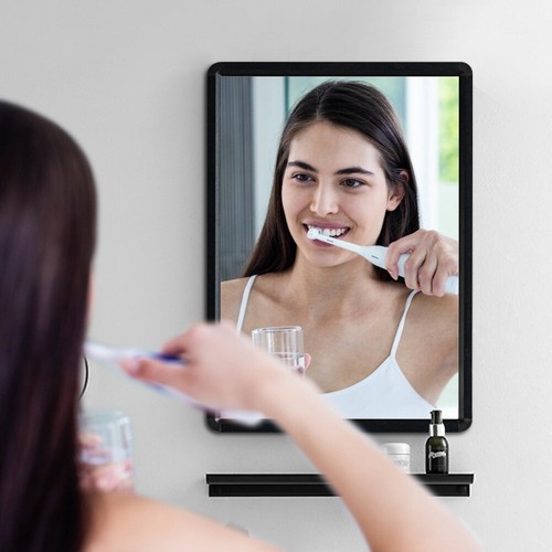 Large 50x70cm Rectangle Wall Mirror Bathroom Mirror Wall Mounted Vanity Mirror - Picture 6 of 14