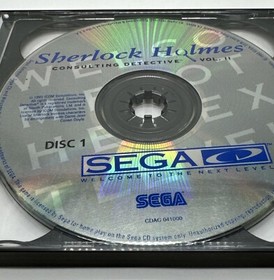 Sega CD Sherlock Holmes Consulting Detective Vol 2 II JEWEL CASE AND DISCS ONLY
