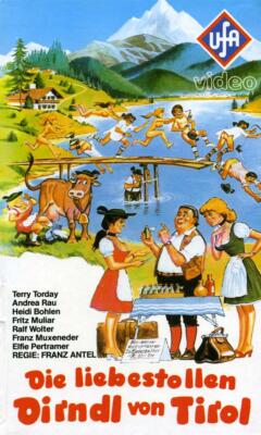 VHS ''DIE LIEBESTOLLEN DIRNDL VON TIROL'' Terry Torday, Franz Antel UFA Hartbox