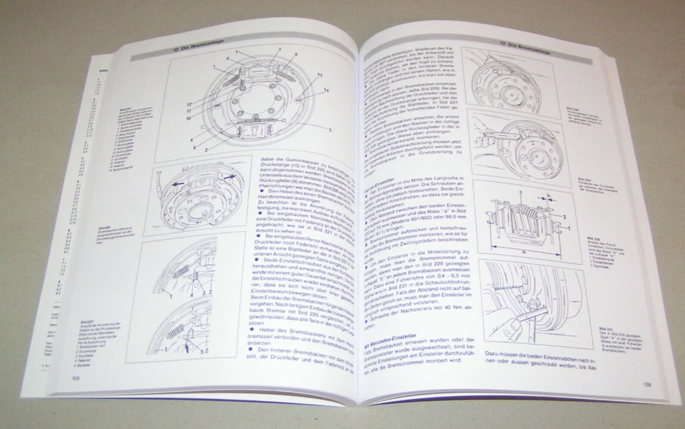 Reparaturanleitung Mercedes 207D 307D 208D 308D 408D 210D 410D T1 Bremer bis '94 - Bild 3 von 3