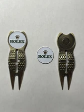 (1) Rolex Crosshairs Golf Divot Tool & (1) Rolex 1" Coin Style Golf Marker 