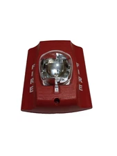 System Sensor SR SpectrAlert Wall-Mount Multi-candela Strobe Red Great Condition