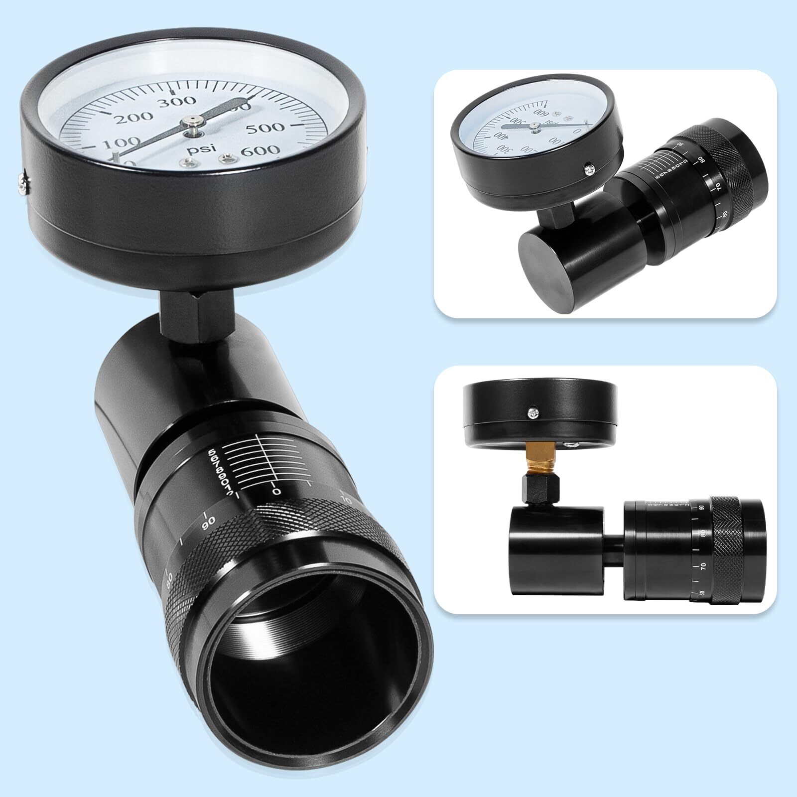 66841 Mini Valve Spring Tester and Measuring Combo Fits for Vise or Arbor Press