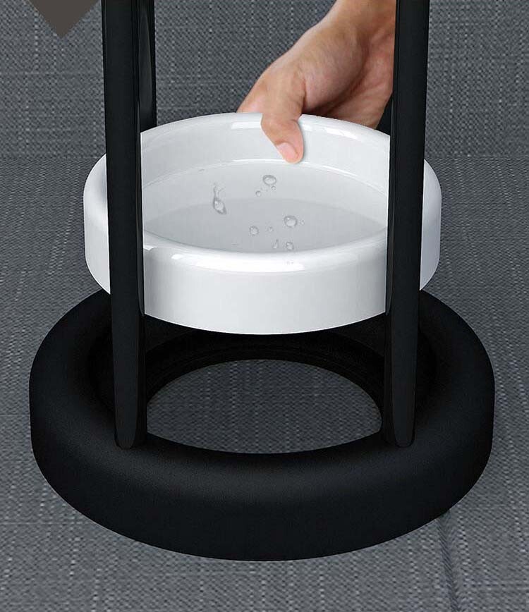 Metal Umbrella Stand Rain Round Free Standing Storage Rack Walking Stick Holder eBay