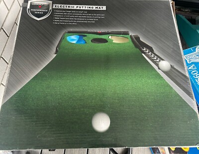 Maxfli Golf Putting Electronic Mat 9' X 12'' Automatic w Ball Return System VIDEO