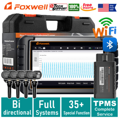 Bluetooth Auto OBD2 Scanner TPMS Reset Proragmming Car Bi directional Scan Tool 