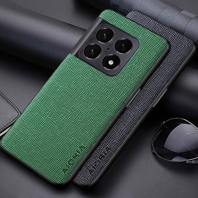 Für OnePlus 10T 10 Pro Luxus Textil PU Leder Haut Weich Handy Hülle Cover