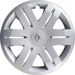 COPRICERCHIO COPPA RUOTA BORCHIA CON LOGO CROMATO AUTO RENAULT CON RUOTA DA 13/"