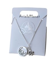 2025 Disney Parks Lilo  Stitch Leaf Silver Toned Necklace Charm