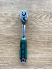 3/8 Inch Drive Ratchet Wrench Heavy Duty Reversible Quick Release Soft Grip 72T