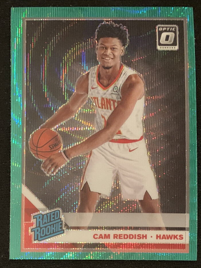 Cam Reddish 2019-20 Donruss Optic GREEN WAVE FANATICS PRIZM Rated Rookie RC #170
