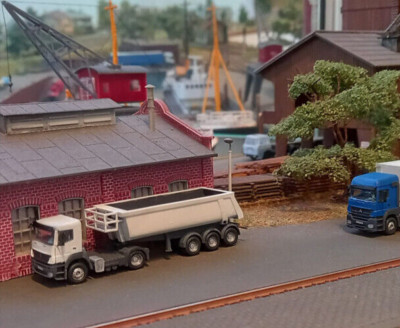 Spur N Mercedes-Benz Axor & Kipper Auflieger, LKW, 1:160, Unbemalt, Fahrzeuge