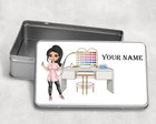 Personalised Nail Techs Storage Tin, Nail Technician Gift, Bits & Bobs Storage