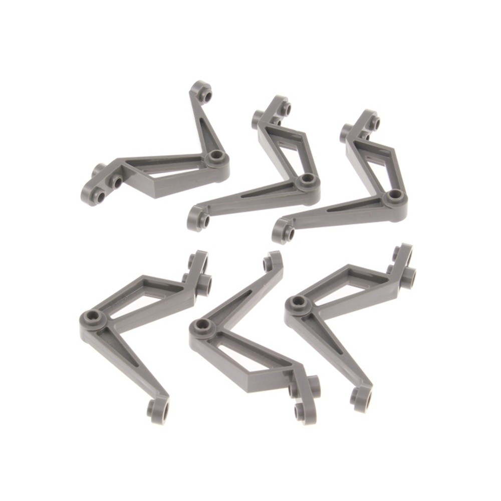 6x LEGO Support 8x1 Small Column Beam Dark Grey Insectoids 4114696 30211