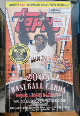 2005 Topps Baseball Series 2 Factory Sealed (Orange Colored)  Box 10 Packs