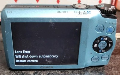 Canon PowerShot A3200 IS 14.1MP Blue Digital Camera , Not Working