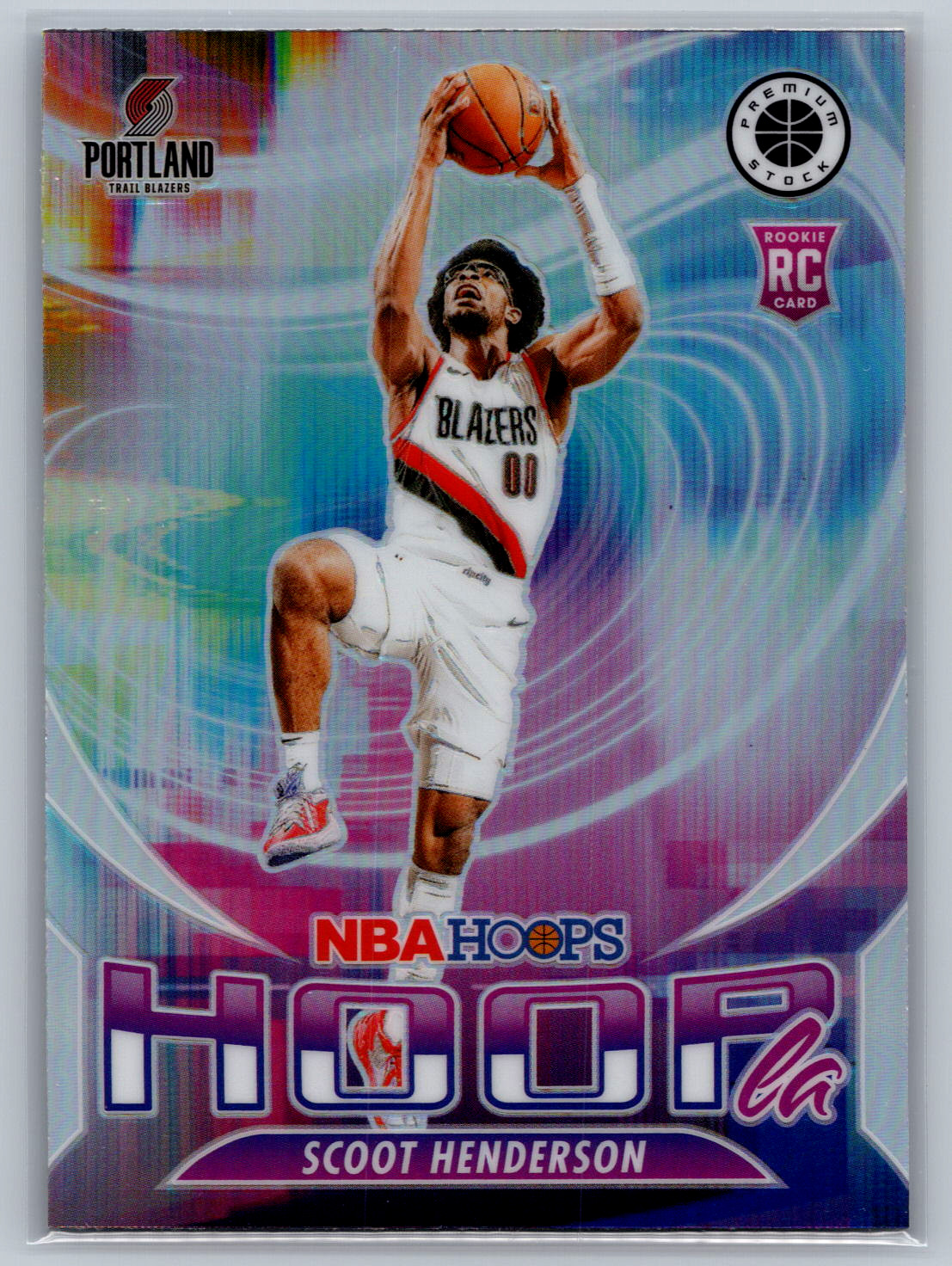 2023-24 Panini Nba Hoops Premium Stock - Hoopla Scoot Henderson #13 Silver Prizm