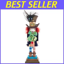 Kurt Adler Hollywood Mad Hatter Nutcracker, 18"
