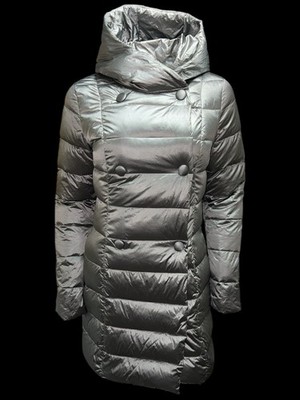 LIU-JO Damen Daunen Designer Jacke ITALY grau-silber Gr.S