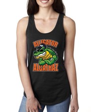Camiseta sin mangas Alligator Alcatraz Muscle Gator Divertida Dibujos Animados Gator Damas Espalda Corredora