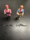 GI JOE 1986 ZANDER  & ZARANA VINTAGE HASBRO W/ GUNS DREADNOK