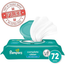 Pampers Baby Wipes, Complete Clean, Fresh SWipe, GentlyHead to Toe, 72 Total
