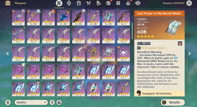 Genshin Impact AR 59 America Server - Furina - Kinich - Raiden - Escoffier