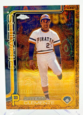 Roberto Clemente HOF 07/10 Black Lava Refractor Topps Chrome 2025 Pirates