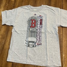 Boston Red Sox 2013 World Series Champions T Shirt Youth XL MLB Majestic/Alstyle
